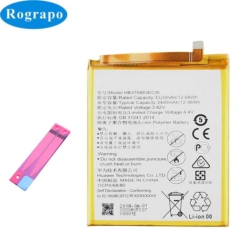 3400mAh HB376883ECW Mobile Phone Replacement Battery For Huawei P9 Plus Huawei P9 PLUS P9PLUS P9+ VIE-AL10 VIE-L09 VIE-L29
3400mAh HB376883ECW Mobile Phone Replacement Battery For Huawei P9 Plus Huawei P9 PLUS P9PLUS P9+ VIE-AL10 VIE-L09 VIE-L29
