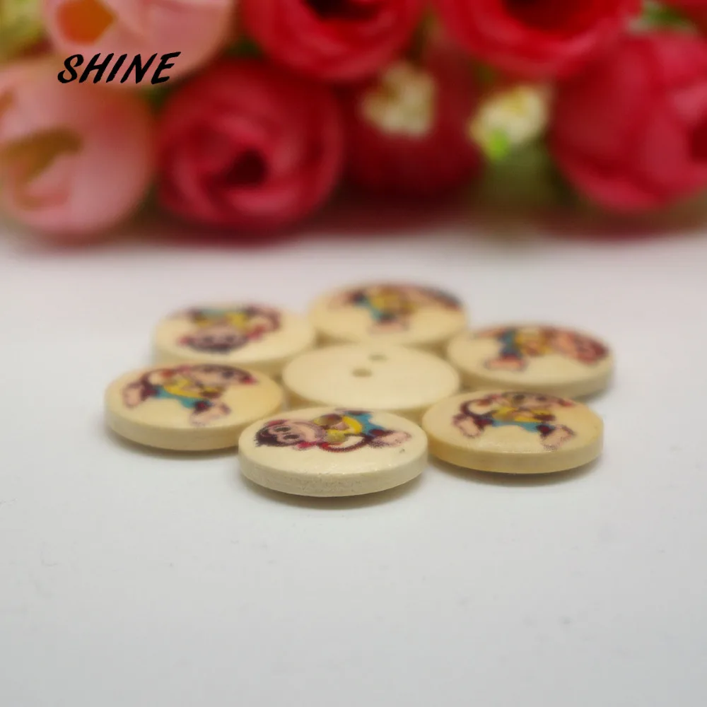 SHINE 200PCs Wooden Sewing Buttons Scrapbooking Round 2 Holes Monkey Painting 15mm Costura Botones Decorate bottoni botoes
SHINE 200PCs Wooden Sewing Buttons Scrapbooking Round 2 Holes Monkey Painting 15mm Costura Botones Decorate bottoni botoes