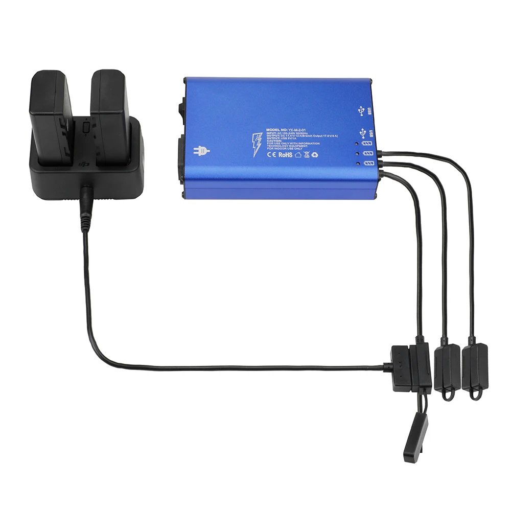 Зарядное устройство для Mavic 2 Pro/Zoom DJI к адаптеру CrystalSky аккумулятора кабель зарядки