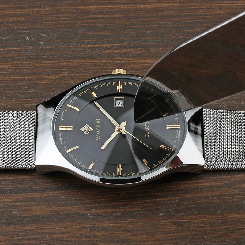 2019 WWOOR ультра тонкие модные мужские наручные часы лучший бренд Роскошные деловые