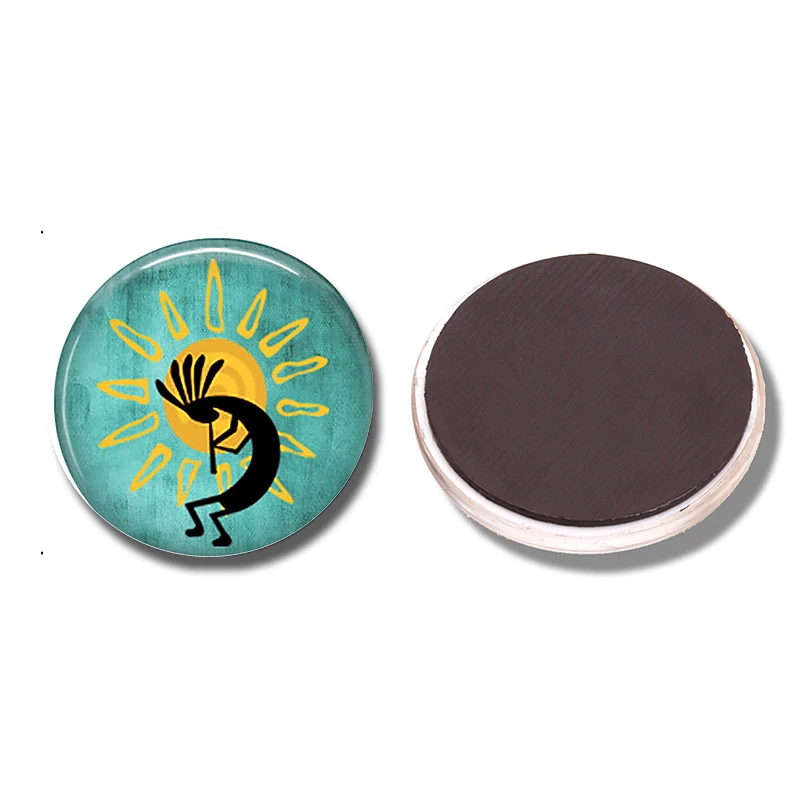 Kokopelli Sun Dance 30 мм магнит на холодильник флейта плеер диетическое стекло держатель