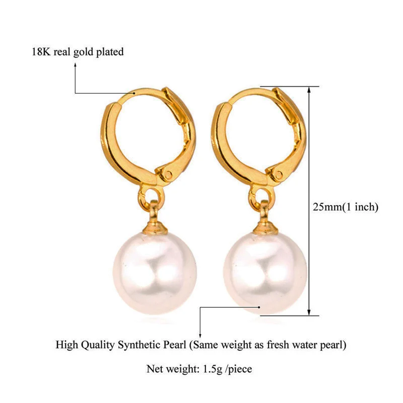 U7 Earrings Fashion Jewelry Wholesale Trendy Silver/Gold Color White Simulated Pearl Water Drop Earrings For Women Gift E2002
U7 Earrings Fashion Jewelry Wholesale Trendy Silver/Gold Color White Simulated Pearl Water Drop Earrings For Women Gift E2002