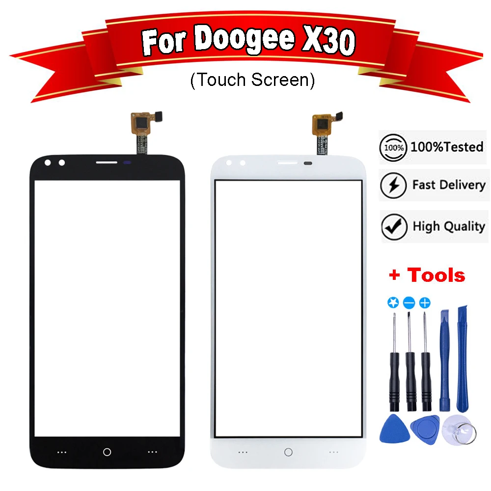Для Doogee X30 Сенсорный экран планшета спереди Стекло Панель Запчасти для авто +