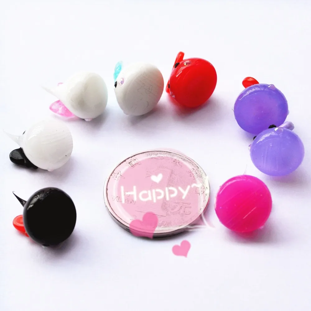 FOR DIY Home Decoration 16pcs(It Is Soft) 12mm Kawaii Silicone Animal cute teardrop items