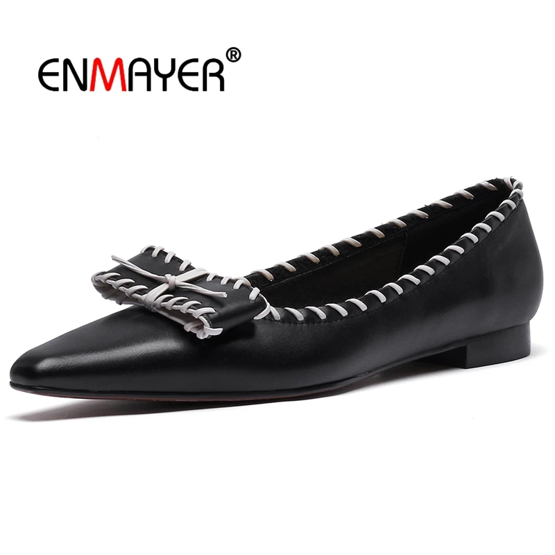 Enmayer 2018 Women Fashion Genuine Leather Pointed Toe Zapatos De Mujer De Moda 2018 De Vestir Women Pumps Size 34-39 LY441
Enmayer 2018 Women Fashion Genuine Leather Pointed Toe Zapatos De Mujer De Moda 2018 De Vestir Women Pumps Size 34-39 LY441