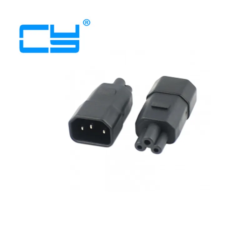 IEC 3Pin C6 папа к C13 женский Micky мини адаптер питания конвертер 220 в 240 В|adaptor 220v| |