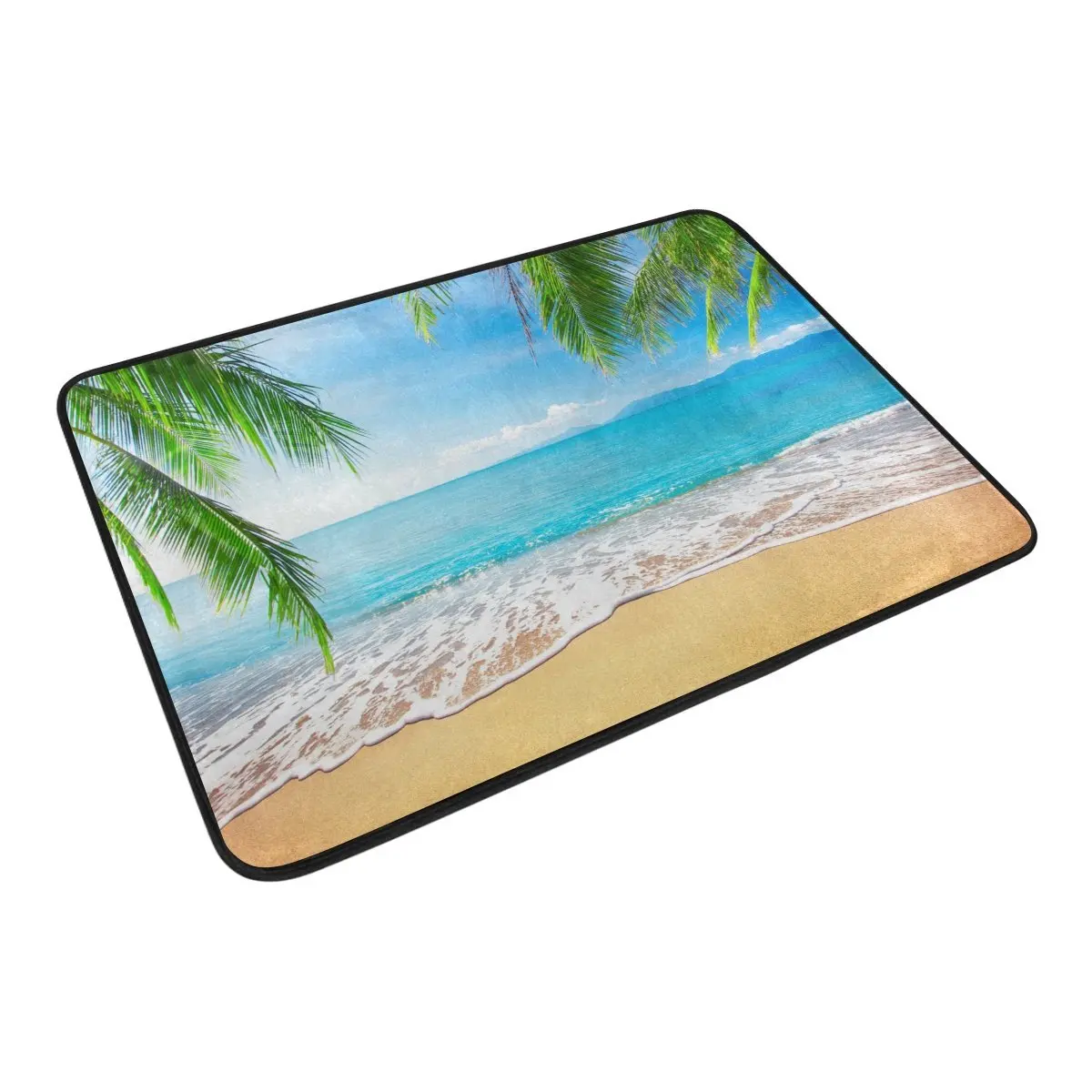Beach Ocean Sea Shower Curtain and Mat Set, Tropical Palm Tree Sea Waves Waterproof Fabric Bathroom Curtain
Beach Ocean Sea Shower Curtain and Mat Set, Tropical Palm Tree Sea Waves Waterproof Fabric Bathroom Curtain