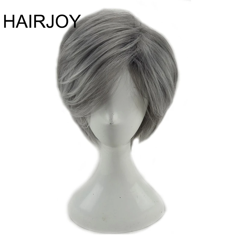 Парик для косплея HAIRJOY из синтетических волос, серый, короткие прямые волосы для костюма из термостойкого волокна
Парик для косплея HAIRJOY из синтетических волос, серый, короткие прямые волосы для костюма из термостойкого волокна