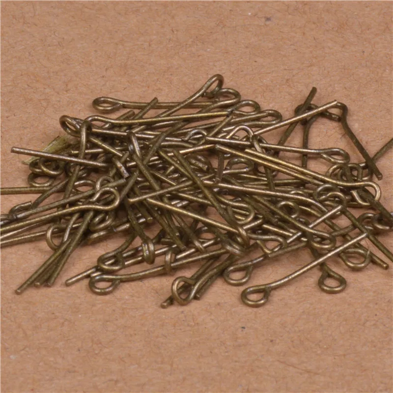 16~45mm 100Pcs Gold Silver Rhodium Bronze Color Tone Stainless Steel Eye Pins For Jewelry Making Accessories DIY Pendant Supplie
16~45mm 100Pcs Gold Silver Rhodium Bronze Color Tone Stainless Steel Eye Pins For Jewelry Making Accessories DIY Pendant Supplie