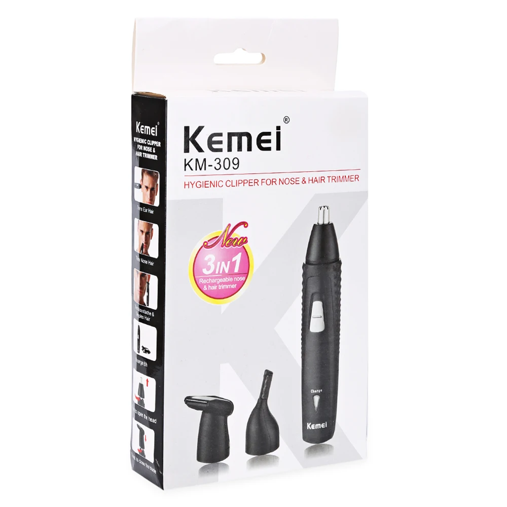 Kemei 3 In 1 Rechargeable Trimmer Electric Ear Nose Hair Eyebrow Trimmer Sideburns Cutter Cleaner Clipper Trim Mustache
Kemei 3 In 1 Rechargeable Trimmer Electric Ear Nose Hair Eyebrow Trimmer Sideburns Cutter Cleaner Clipper Trim Mustache