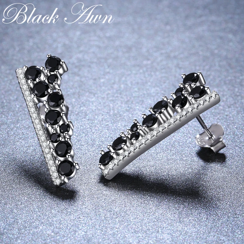 Boucle D'Oreille Femme 2018 Cute Silver Black Spinel Trendy Engagement Earrings for Women Fashion Jewelry Bijoux I055
Boucle D'Oreille Femme 2018 Cute Silver Black Spinel Trendy Engagement Earrings for Women Fashion Jewelry Bijoux I055