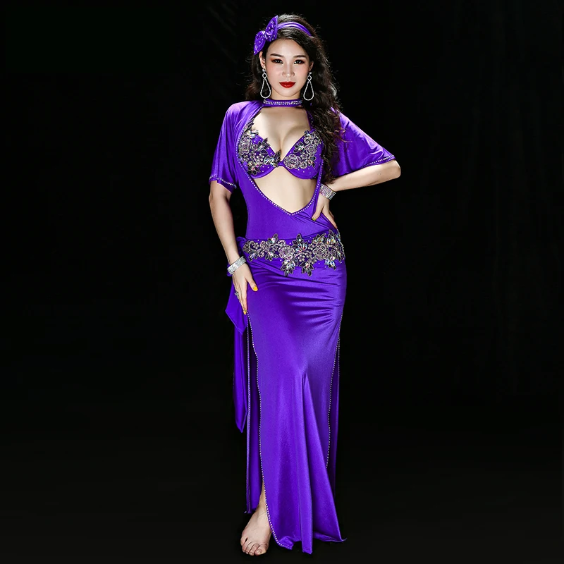Egyptian belly dance Embroidery saidi dress baladi galabeya Lycra Costume Dress+bra+headpiece+belt+shorts Belly Dance Dresses
Egyptian belly dance Embroidery saidi dress baladi galabeya Lycra Costume Dress+bra+headpiece+belt+shorts Belly Dance Dresses