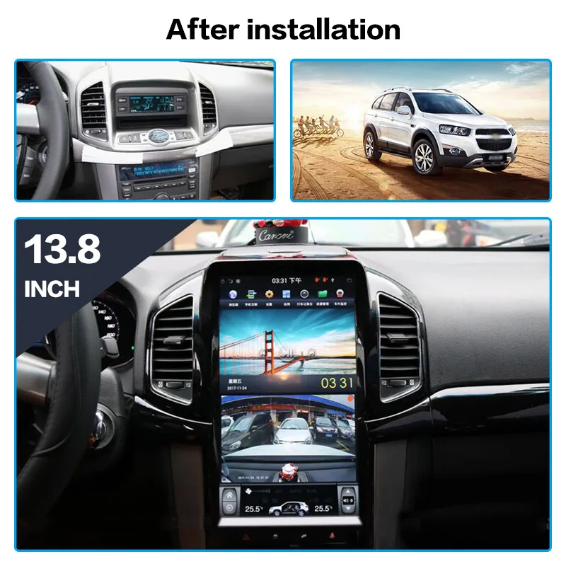 Android 8.1 4G+64GB Tesla style Car GPS Navigation DVD Player For Chevrolet Captiva 2013-2017 Auto stereo multimedia player unit
Android 8.1 4G+64GB Tesla style Car GPS Navigation DVD Player For Chevrolet Captiva 2013-2017 Auto stereo multimedia player unit