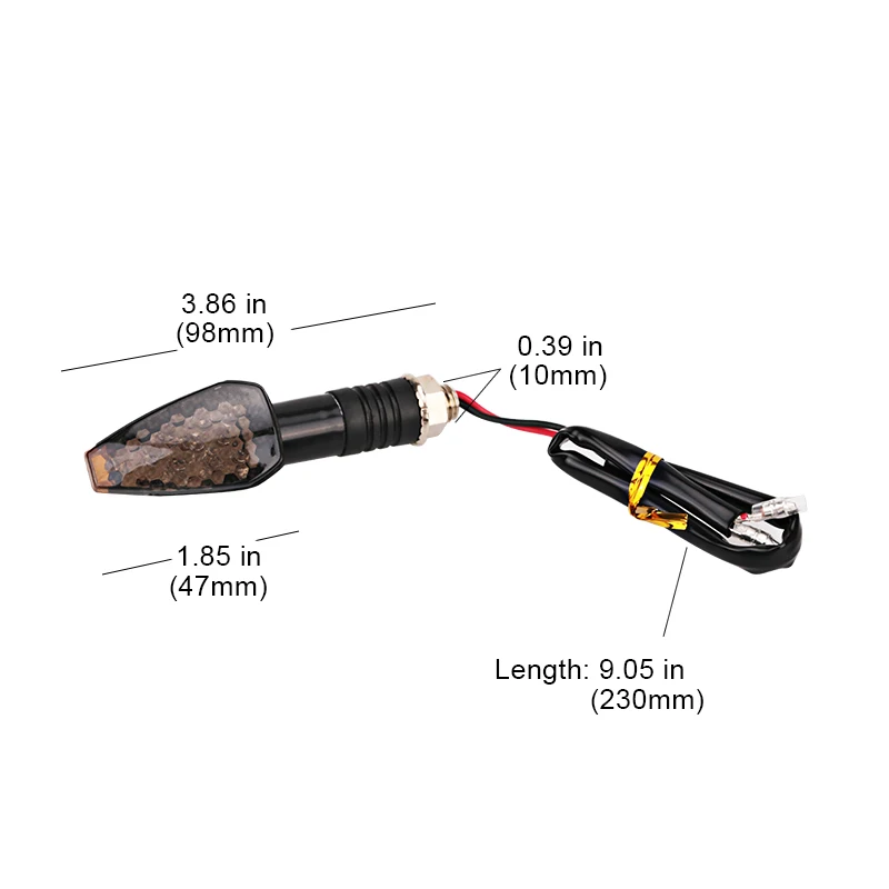 Urbanroad 4PCS Universal Motorcycle LED Turn Signal Indicators Light Amber Blinker Light 12 LED Motorbike Lamp Super Bright 12V
Urbanroad 4PCS Universal Motorcycle LED Turn Signal Indicators Light Amber Blinker Light 12 LED Motorbike Lamp Super Bright 12V