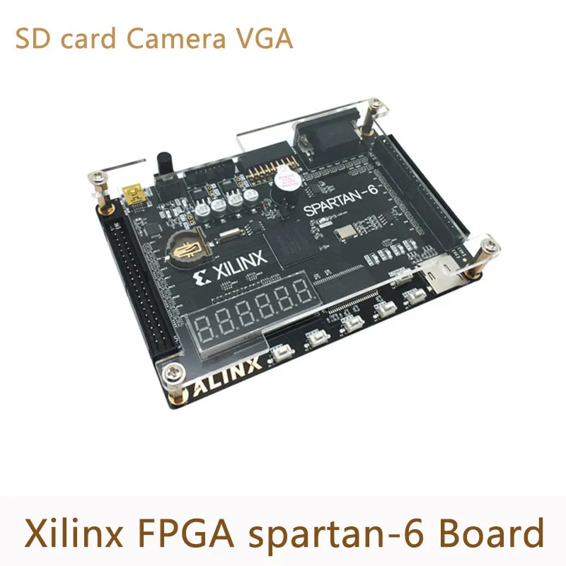Xilinx Spartan FPGA Development Board XC6SLX9 AX309 with 256Mb SDRAM EEPROM FLASH SD Card Camera VGA
Xilinx Spartan FPGA Development Board XC6SLX9 AX309 with 256Mb SDRAM EEPROM FLASH SD Card Camera VGA