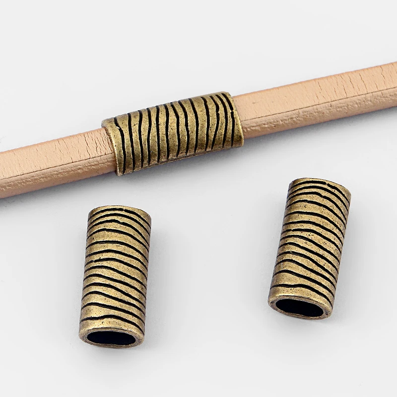 5pcs/lot Antique Bronze Long Bar Tube Slider Spacer Beads Handmade Jewelry Accessories 10.5x8mm For Licorice Leather Cord
5pcs/lot Antique Bronze Long Bar Tube Slider Spacer Beads Handmade Jewelry Accessories 10.5x8mm For Licorice Leather Cord