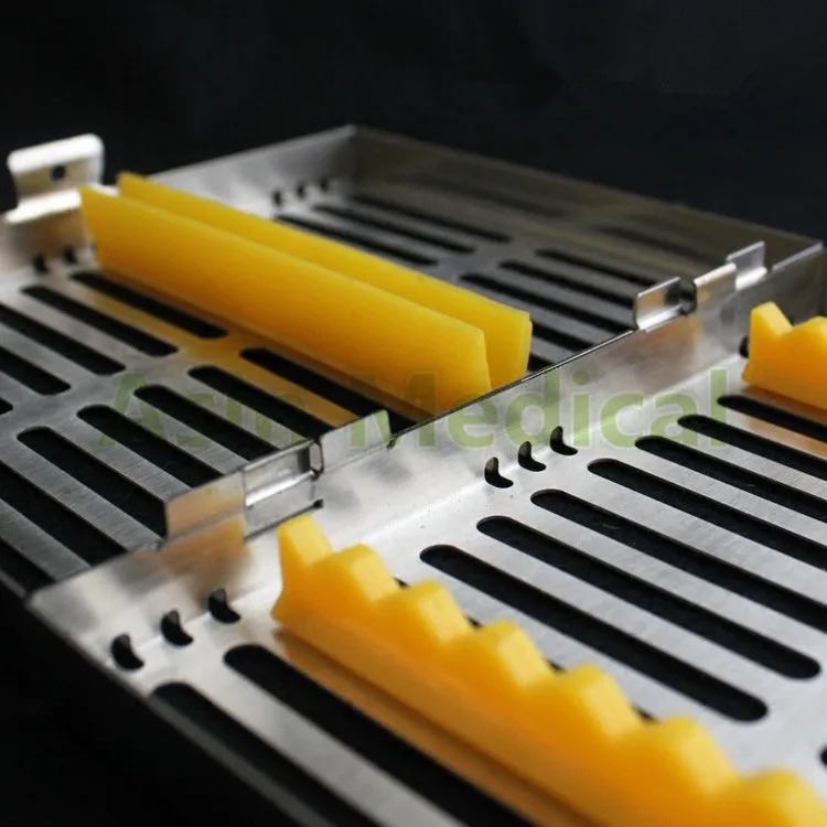 1 pc Dental Disinfection Sterilization Brackets Cassette Case Rack Tray Box for 10 pcs Surgical Instruments Toiletry Kits