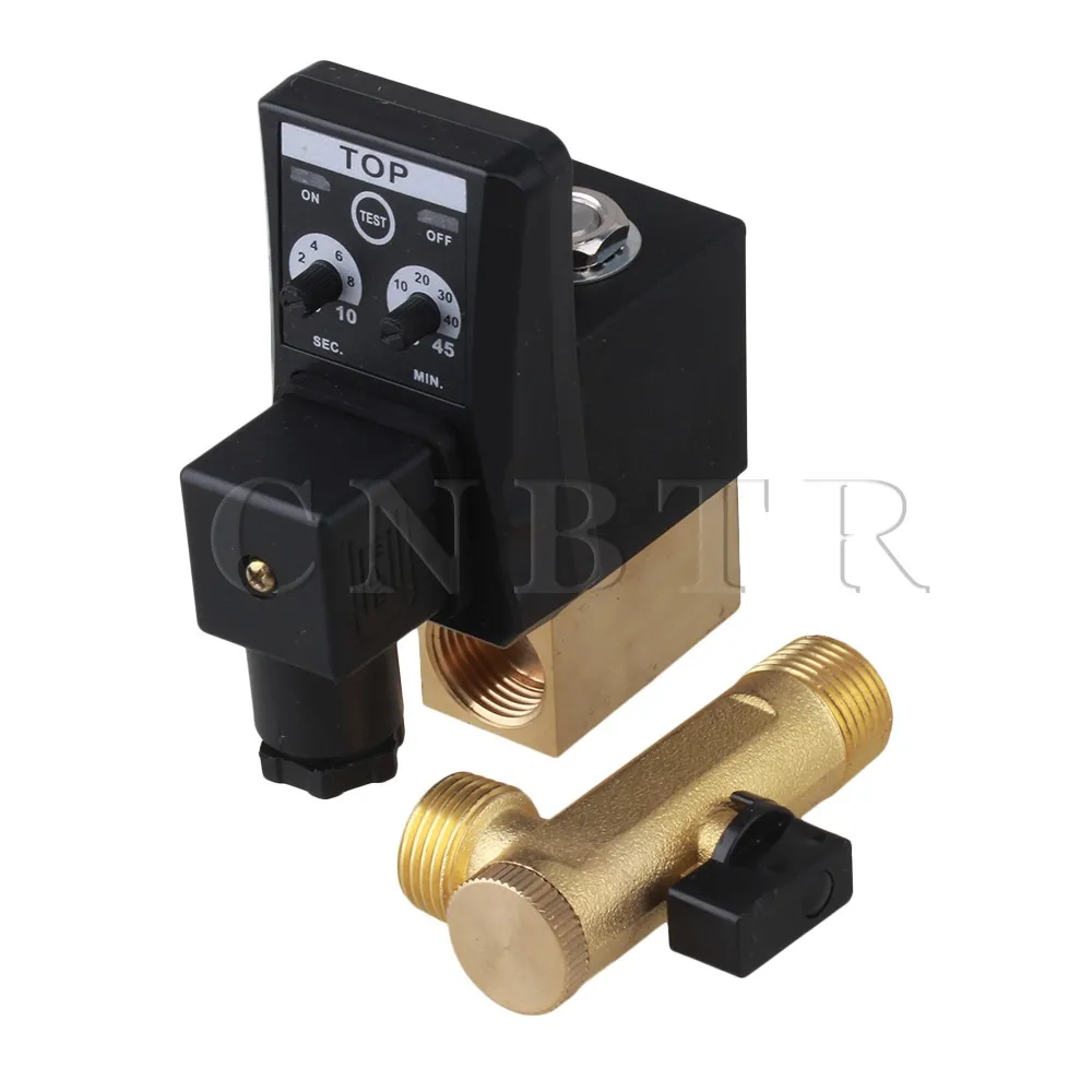 CNBTR AC220V 1/2 "воздушный компрессор с электронным таймером автоматический 2