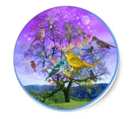 1.5inch Tree of Happiness Classic Round Sticker