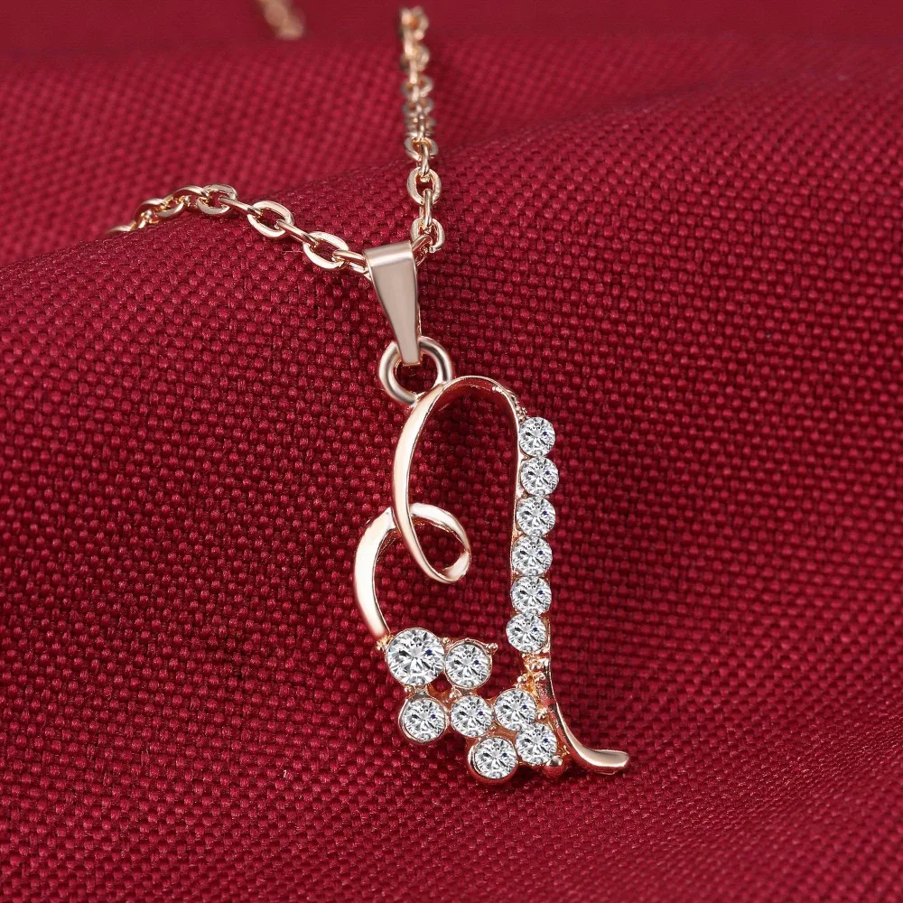 RINHOO 2021 Романтический сердечный кулон ожерелья комплект ювелирных изделий