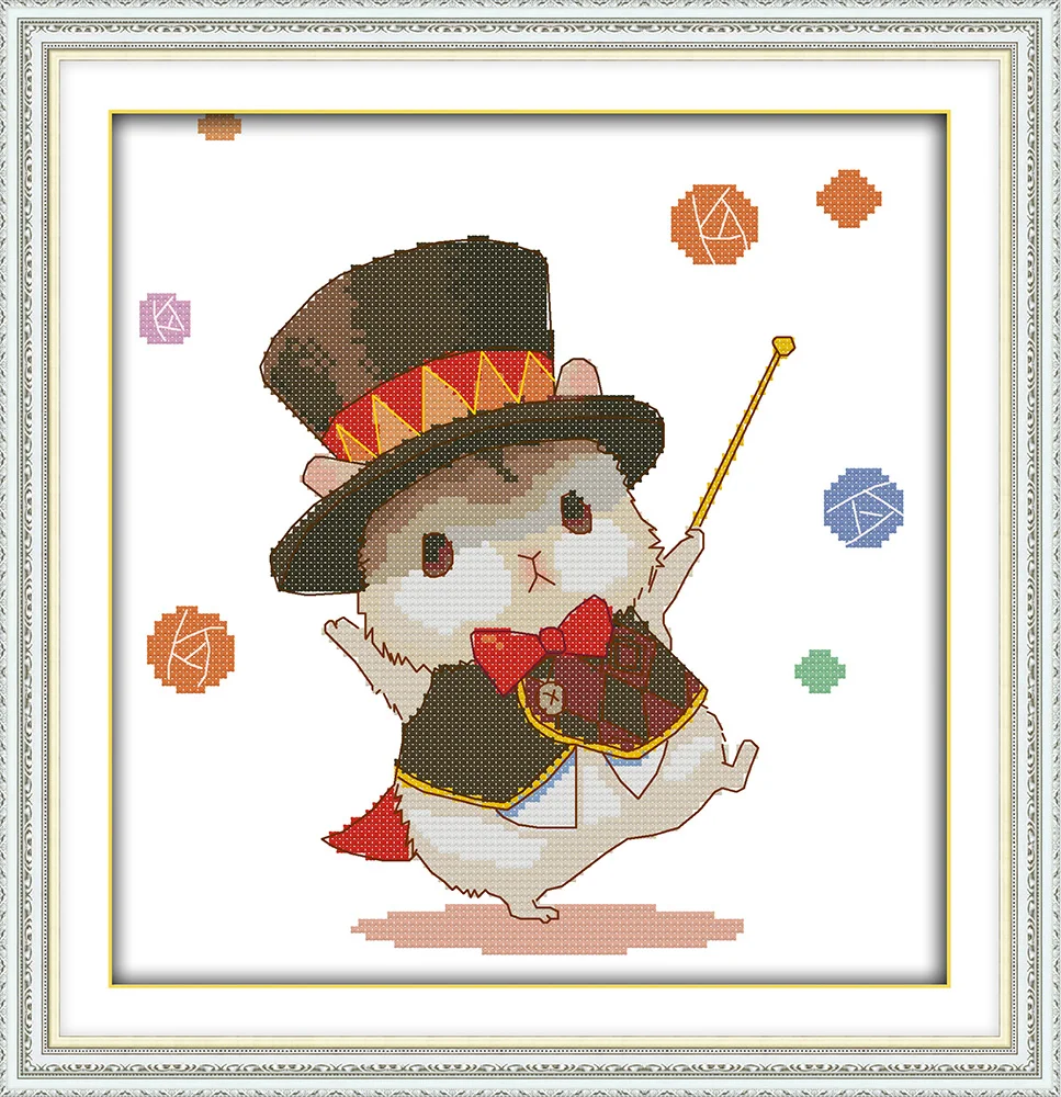 The little hamster magician cross stitch kit DIY embroidery set handmade needlework cross-stitching DMC color Dreamfounder
The little hamster magician cross stitch kit DIY embroidery set handmade needlework cross-stitching DMC color Dreamfounder