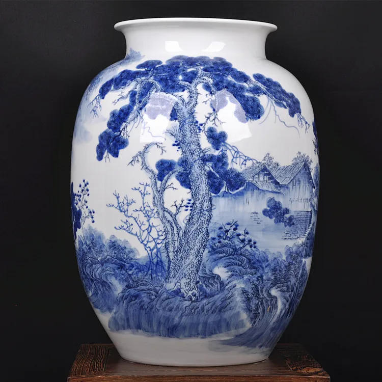 Jingdezhen blue and white ceramic style of Chinese classical furniture Home Furnishing Xiaoxiang high-end gifts
Jingdezhen blue and white ceramic style of Chinese classical furniture Home Furnishing Xiaoxiang high-end gifts
