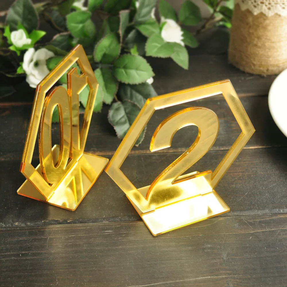 Wedding Table Numbers Gold Wedding Table Numbers Wedding Table Signs Anniversaries Party Birthday Party Decor