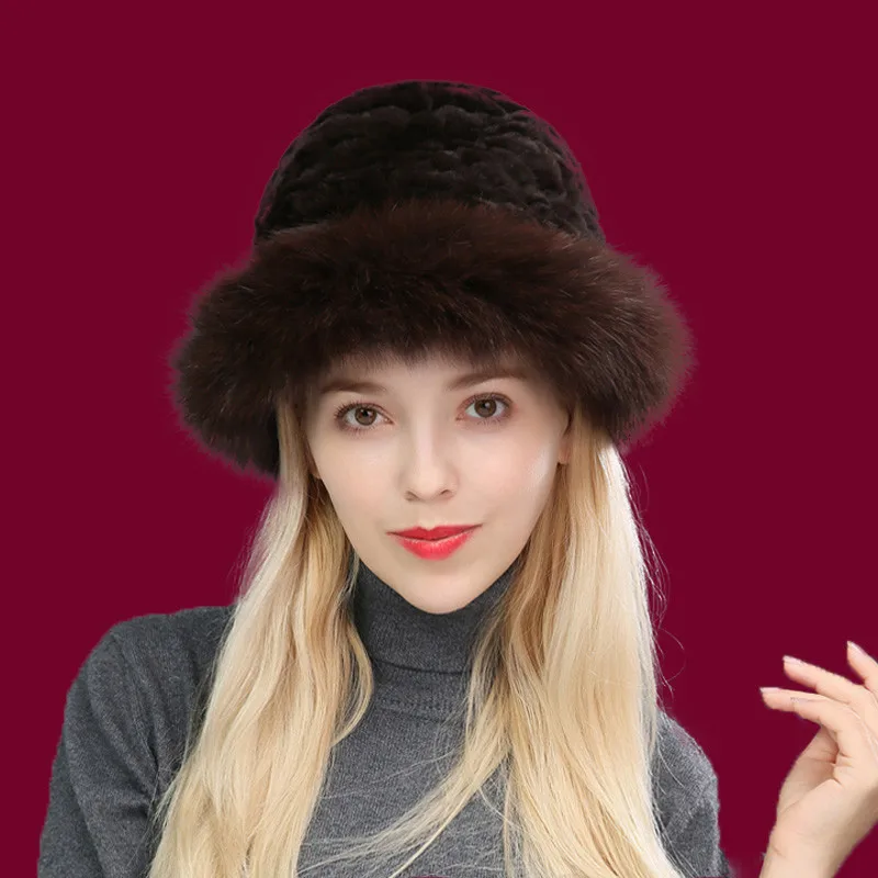 Elegant Fedoras Hats For Women Natural Rex Rabbit Fur Knitted Vintage Winter Women Hats Real Fox Fur Hat Brim Hats & Caps
Elegant Fedoras Hats For Women Natural Rex Rabbit Fur Knitted Vintage Winter Women Hats Real Fox Fur Hat Brim Hats & Caps