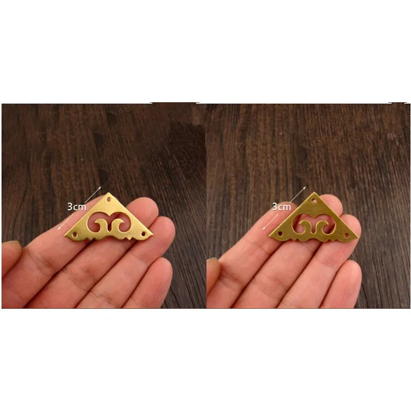 Brass Wooden Box Flat Coner,Wine Box Protectors,Furniture Cloud Cover,Triangle Corners Antique Hollow Pattern With Pins,3cm,8Pcs
Brass Wooden Box Flat Coner,Wine Box Protectors,Furniture Cloud Cover,Triangle Corners Antique Hollow Pattern With Pins,3cm,8Pcs