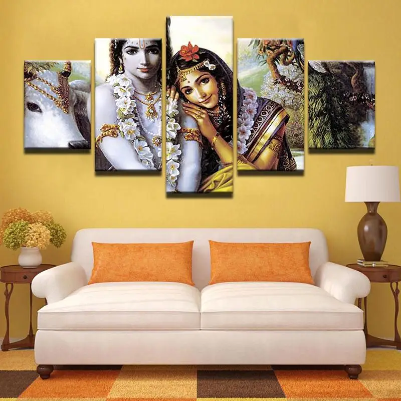 HD Print 5 pcs canvas wall art RADHA KRISHNA Painting Canvas modern home decor wall art picture for living room decor /PT1185
HD Print 5 pcs canvas wall art RADHA KRISHNA Painting Canvas modern home decor wall art picture for living room decor /PT1185