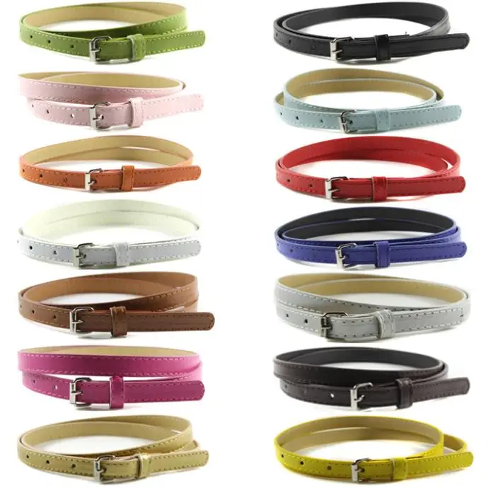 Sweetness Women Faux Leather Belts Candy Color Thin Skinny Waistband Adjustable Belts
Sweetness Women Faux Leather Belts Candy Color Thin Skinny Waistband Adjustable Belts
