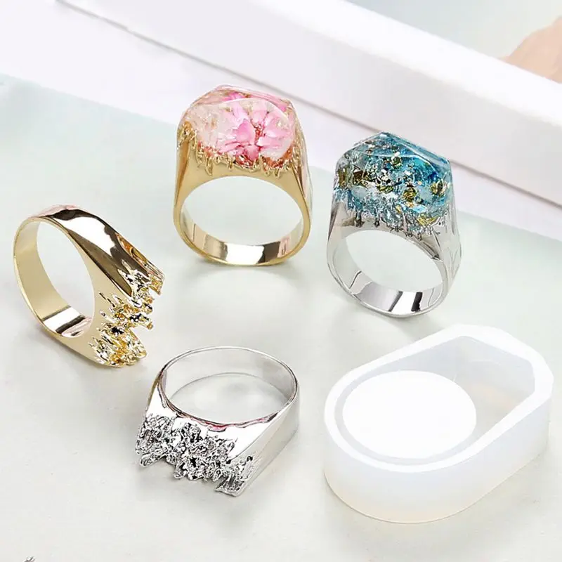 3 Pcs/set UV Crystal Epoxy DIY Ring Silicone Mold Broken Mountain Modeling Creative Handmade Material
3 Pcs/set UV Crystal Epoxy DIY Ring Silicone Mold Broken Mountain Modeling Creative Handmade Material