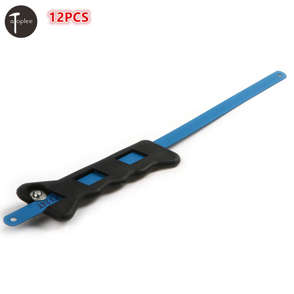 2PCS Adjustable Plastic Hand Saw Handle With 10PCS High Carbon Steel Blue Color Hacksaw Sawing Blades 300mm Length
2PCS Adjustable Plastic Hand Saw Handle With 10PCS High Carbon Steel Blue Color Hacksaw Sawing Blades 300mm Length