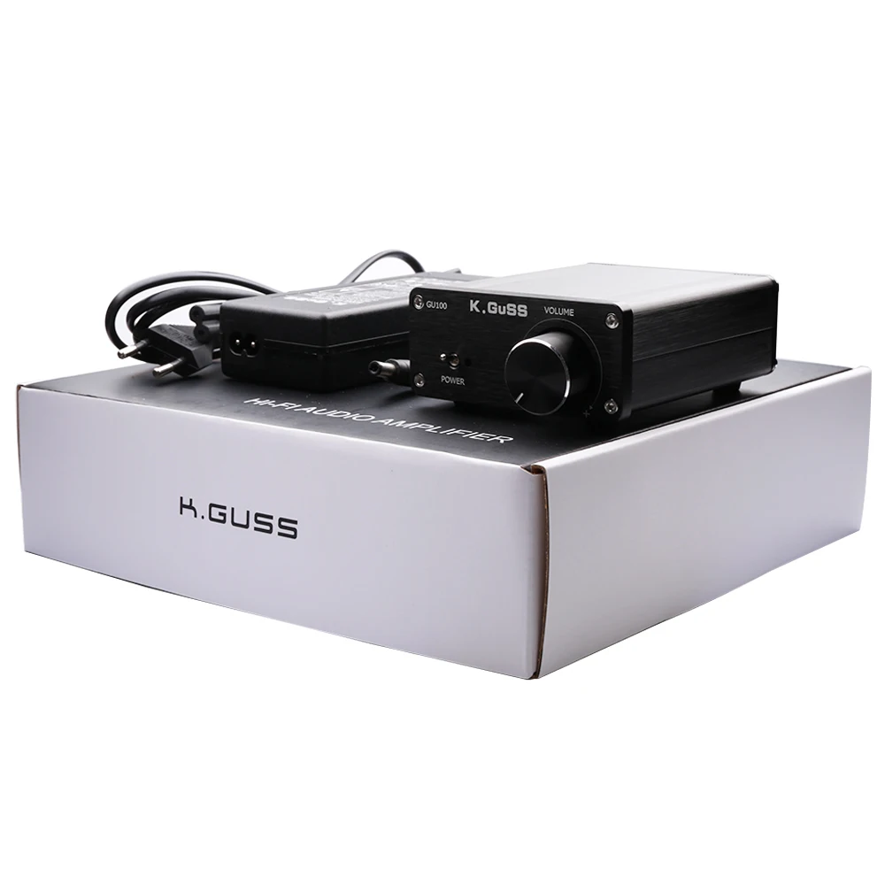 KGUSS GU100 MINI HiFi Class D Audio Digital Power Amplifier tpa3116d2 TPA3116 Advanced 2*100W Mini Home Aluminum Enclosure amp
KGUSS GU100 MINI HiFi Class D Audio Digital Power Amplifier tpa3116d2 TPA3116 Advanced 2*100W Mini Home Aluminum Enclosure amp