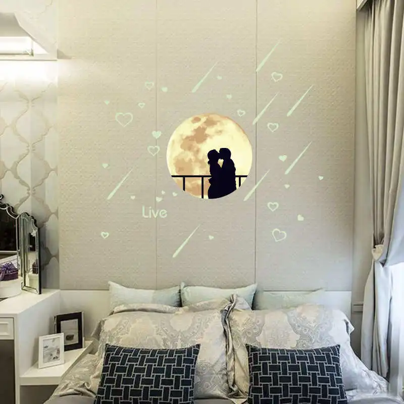 30cmx35cm Romantic Cartoonwolf DIY 3D Wall Stickers for Bedroom Glow In The Dark Wall Sticker Home Decor Living Room Luminous
30cmx35cm Romantic Cartoonwolf DIY 3D Wall Stickers for Bedroom Glow In The Dark Wall Sticker Home Decor Living Room Luminous