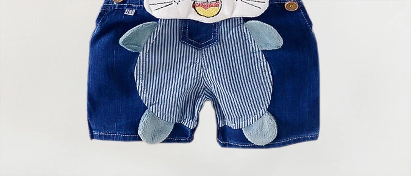 BibiCola/Летний детский джинсовый комбинезон с героями мультфильмов короткие