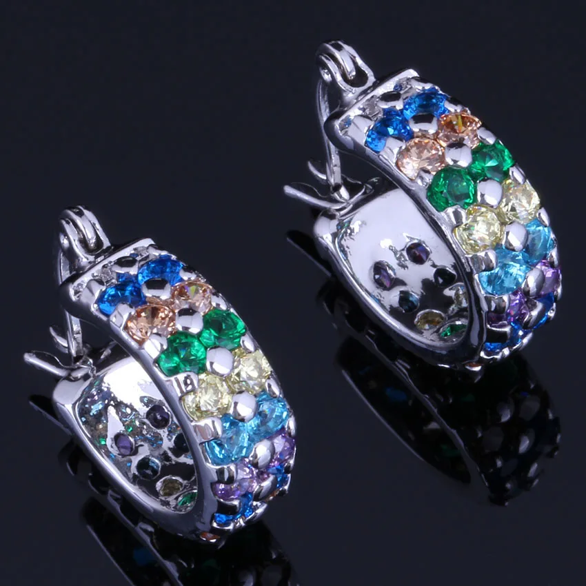 Incredible Round Multigem Multicolor Yellow Cubic Zirconia Silver Plated Clip Hoop Huggie Earrings V0950
Incredible Round Multigem Multicolor Yellow Cubic Zirconia Silver Plated Clip Hoop Huggie Earrings V0950