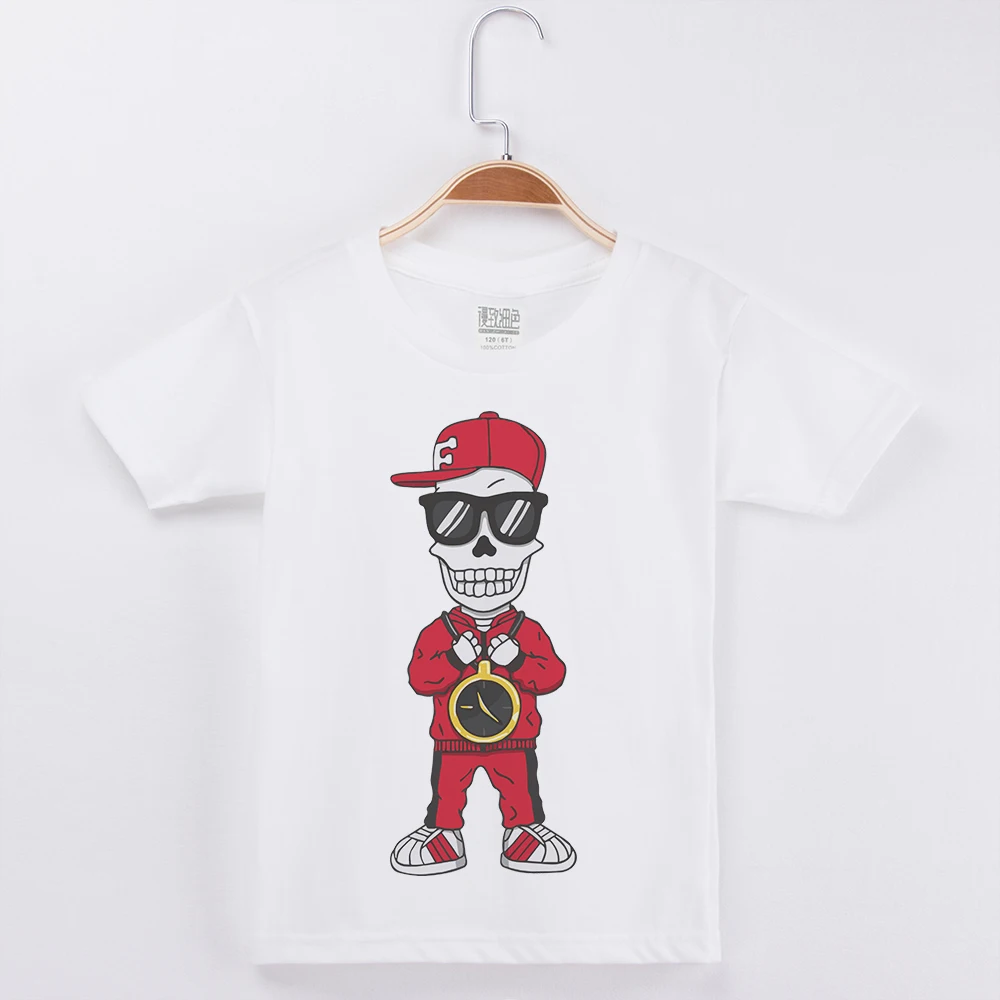 Baby Boy T Shirts Funny T-Shirt Cotton O-Neck White Half Sleeve Kids Tees Shirt Skull Skeleton Print Fashion Hip Hop Girl Tshirt
Baby Boy T Shirts Funny T-Shirt Cotton O-Neck White Half Sleeve Kids Tees Shirt Skull Skeleton Print Fashion Hip Hop Girl Tshirt
