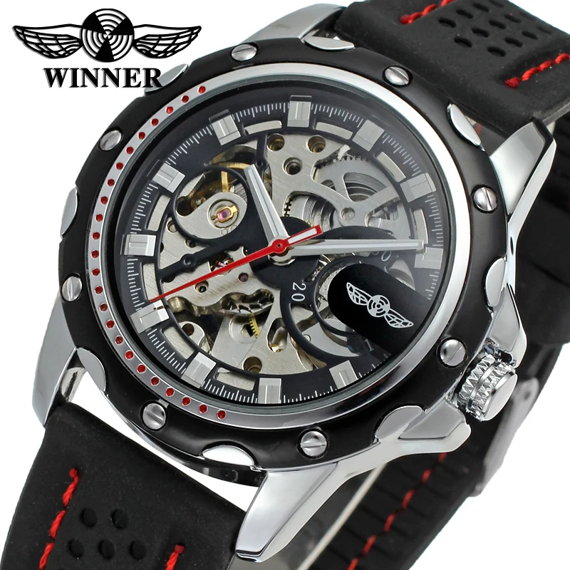 WRG8027M3T6 whole sale Winner Automatic skeleton original watch for men with black silicone band free shipping with gift box
WRG8027M3T6 whole sale Winner Automatic skeleton original watch for men with black silicone band free shipping with gift box