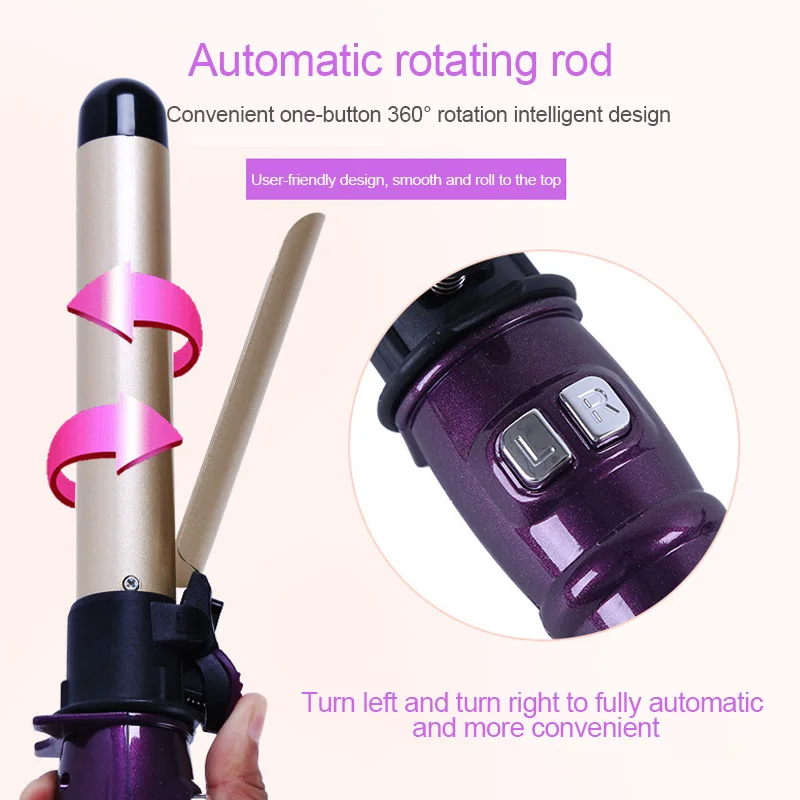 Auto Rotary Electric Hair Curler Curling Iron Automatic Rotating Wave Styling NShopping
Auto Rotary Electric Hair Curler Curling Iron Automatic Rotating Wave Styling NShopping