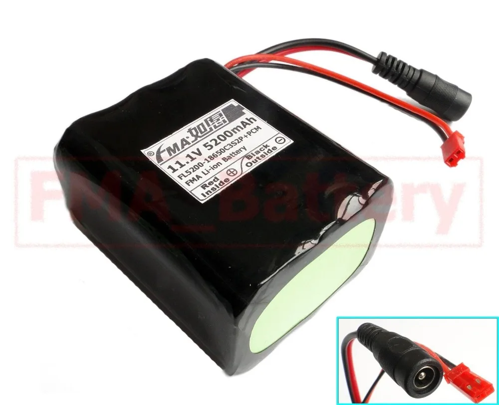 Литий ионный 18650 11 1 В 5200 мА/ч батарея 3S2P с PCM BMS внутри для светильник Ки DIY свинцово