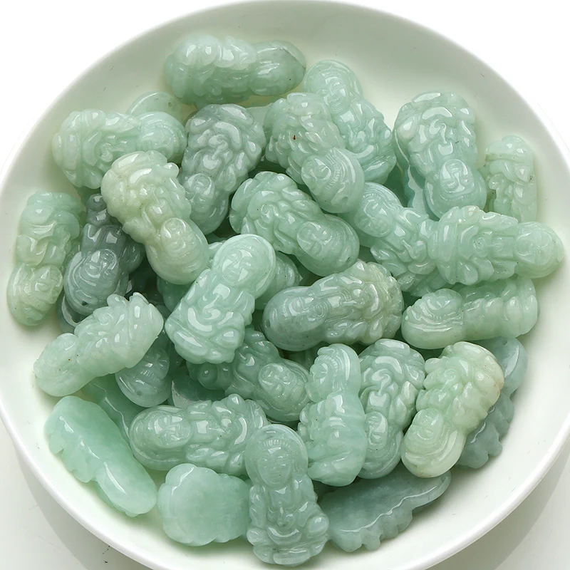 2pcs Wholesale Chinese Natural Aqua Green Jade Jadeite Kwan-Yin Loose Bead 24x13mm
2pcs Wholesale Chinese Natural Aqua Green Jade Jadeite Kwan-Yin Loose Bead 24x13mm