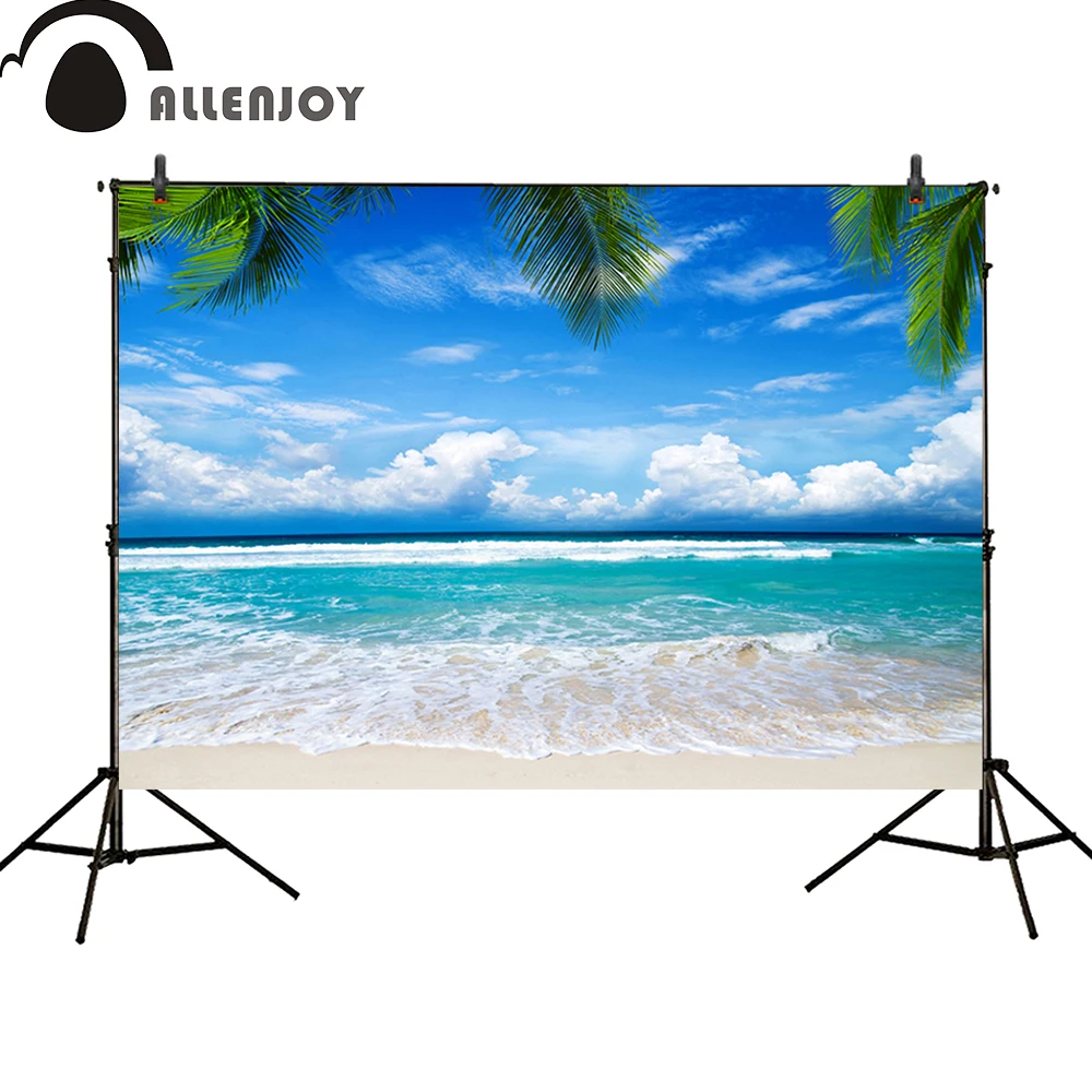 Allenjoy photography backdrop Tropical Sea Blue Sky Palm Trees Sunshin Summer Party Birthday banner photo studio booth
Allenjoy photography backdrop Tropical Sea Blue Sky Palm Trees Sunshin Summer Party Birthday banner photo studio booth