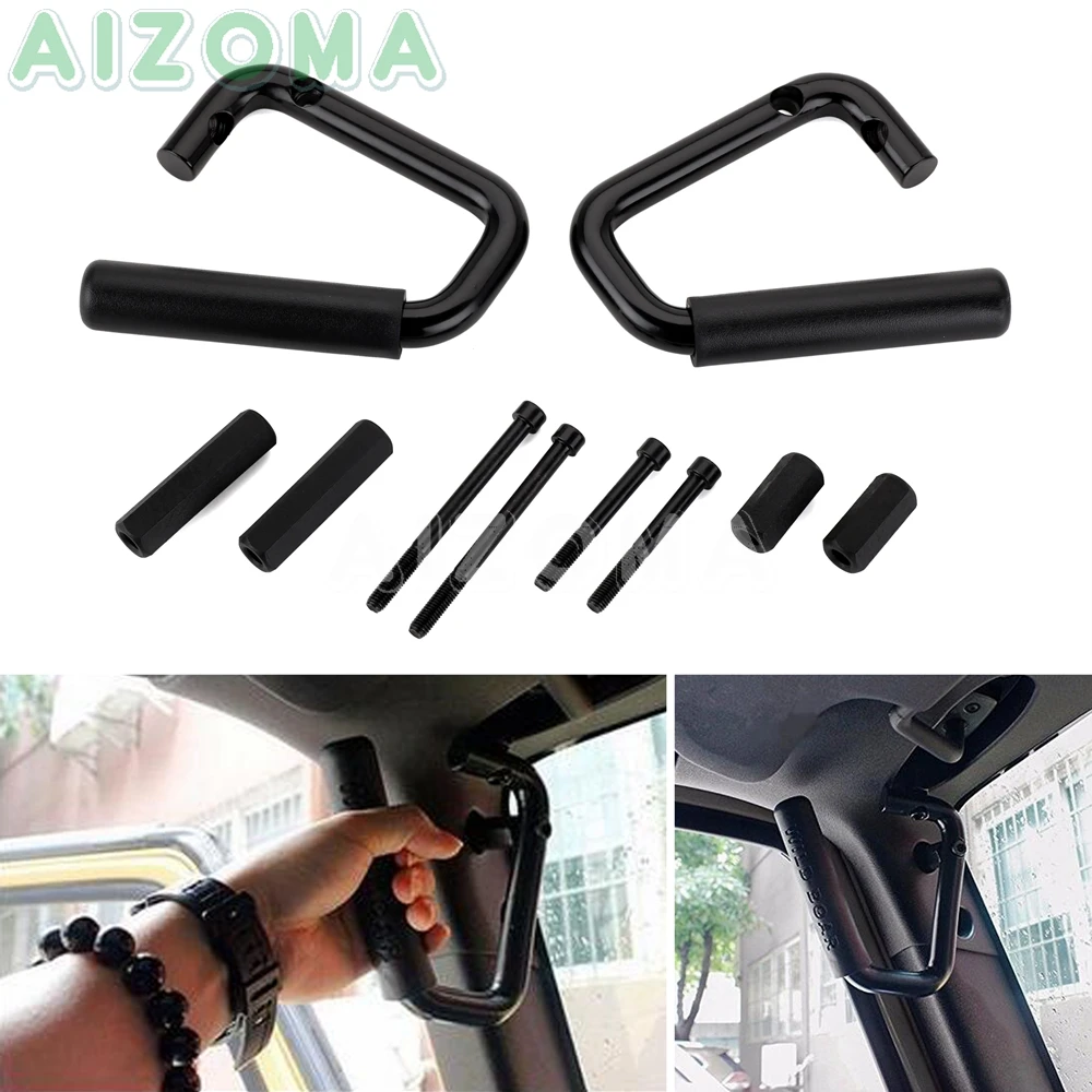 1 Pair Front Grab Bar Hard Mount Solid Steel Grab Handles for Jeep Wrangler JK 4 Door & Rubicon & Sahara & Sport 2007-2017
1 Pair Front Grab Bar Hard Mount Solid Steel Grab Handles for Jeep Wrangler JK 4 Door & Rubicon & Sahara & Sport 2007-2017