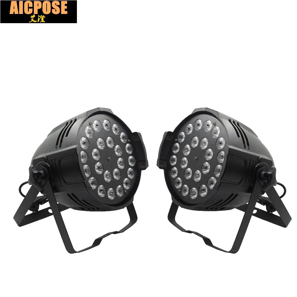 2 шт./лот 24x12 Вт алюминиевый LED Par RGBW 4in1 Can 64 Светодиодный прожектор dj проектор для