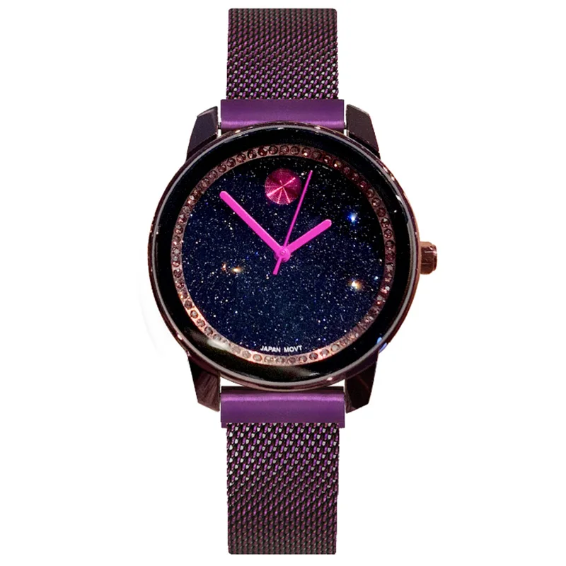 2019 Women's Luxury Brand lady Crystal Wrist Watches Woman Fashion Starry sky Quartz Women Watches Clock Ladies Relogio Feminino 
2019 Women's Luxury Brand lady Crystal Wrist Watches Woman Fashion Starry sky Quartz Women Watches Clock Ladies Relogio Feminino