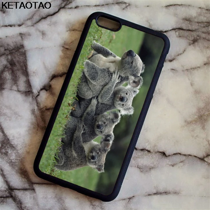 Забавные милые чехлы для телефонов KETAOTAO Koala Che Abbraccia La iPhone 4S 5C 5S 6 6S 7 8 XR XS Max XCase