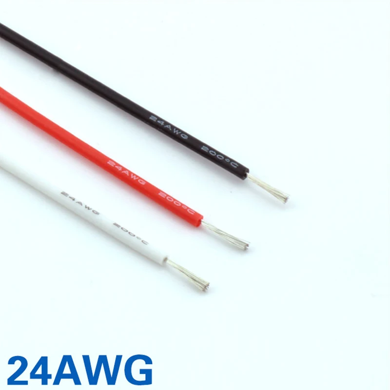 FATJAY RC 10 meter 24AWG flexible soft silicone wire high temperature voltage resistant cable Ultra Flexible Test Line
FATJAY RC 10 meter 24AWG flexible soft silicone wire high temperature voltage resistant cable Ultra Flexible Test Line