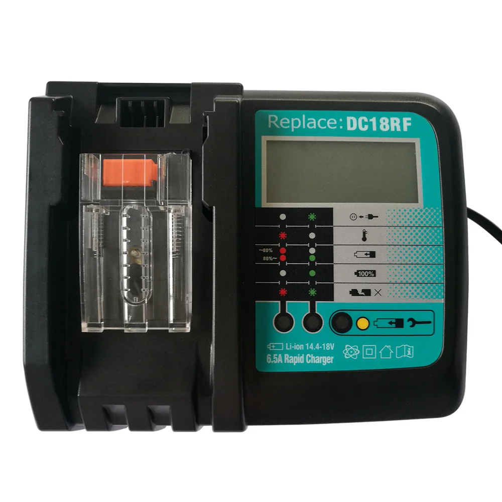 Зарядное устройство для аккумуляторов Makita, 14,4 В, 18 в, DC18RD, DC18RC, BL1860, BL1840, BL1830, 6.5A, 3.0A, зарядный ток, вилка европейского стандарта, Лидер продаж
Зарядное устройство для аккумуляторов Makita, 14,4 В, 18 в, DC18RD, DC18RC, BL1860, BL1840, BL1830, 6.5A, 3.0A, зарядный ток, вилка европейского стандарта, Лидер продаж