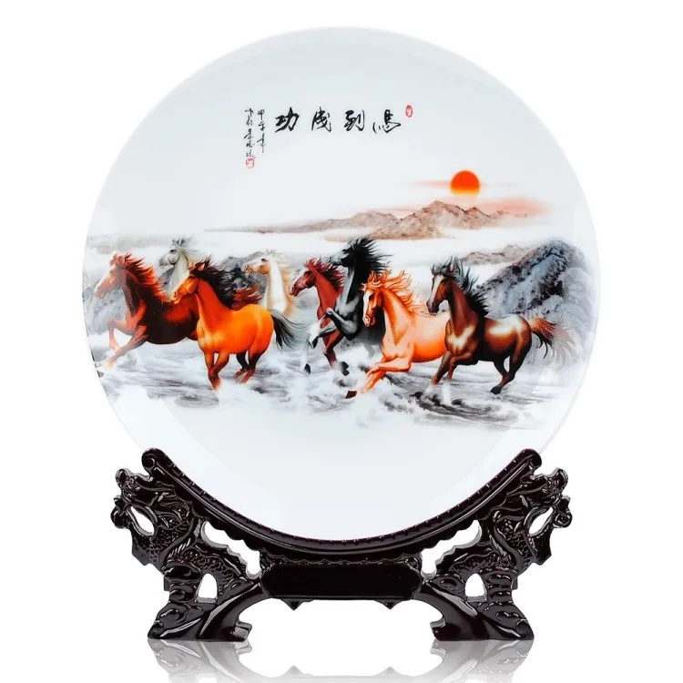 home OFFICE TOP Decor art--handicraft efficacious Mascot success horses porcelain plate ART -BEST business NEW YEAR present
home OFFICE TOP Decor art--handicraft efficacious Mascot success horses porcelain plate ART -BEST business NEW YEAR present
